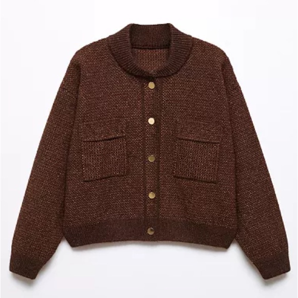 Mango Brown Cardigan Sweater